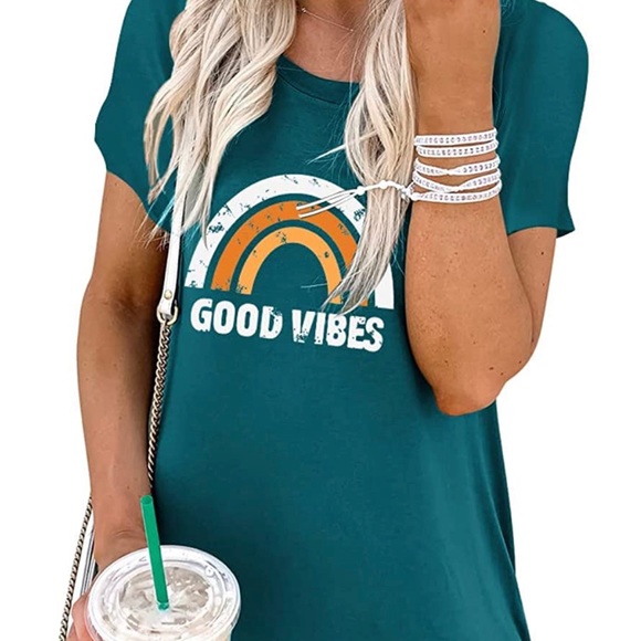 Long Dress Split Maxi Summer Beach cover up with Pockets Teal - Picture 4 of 4